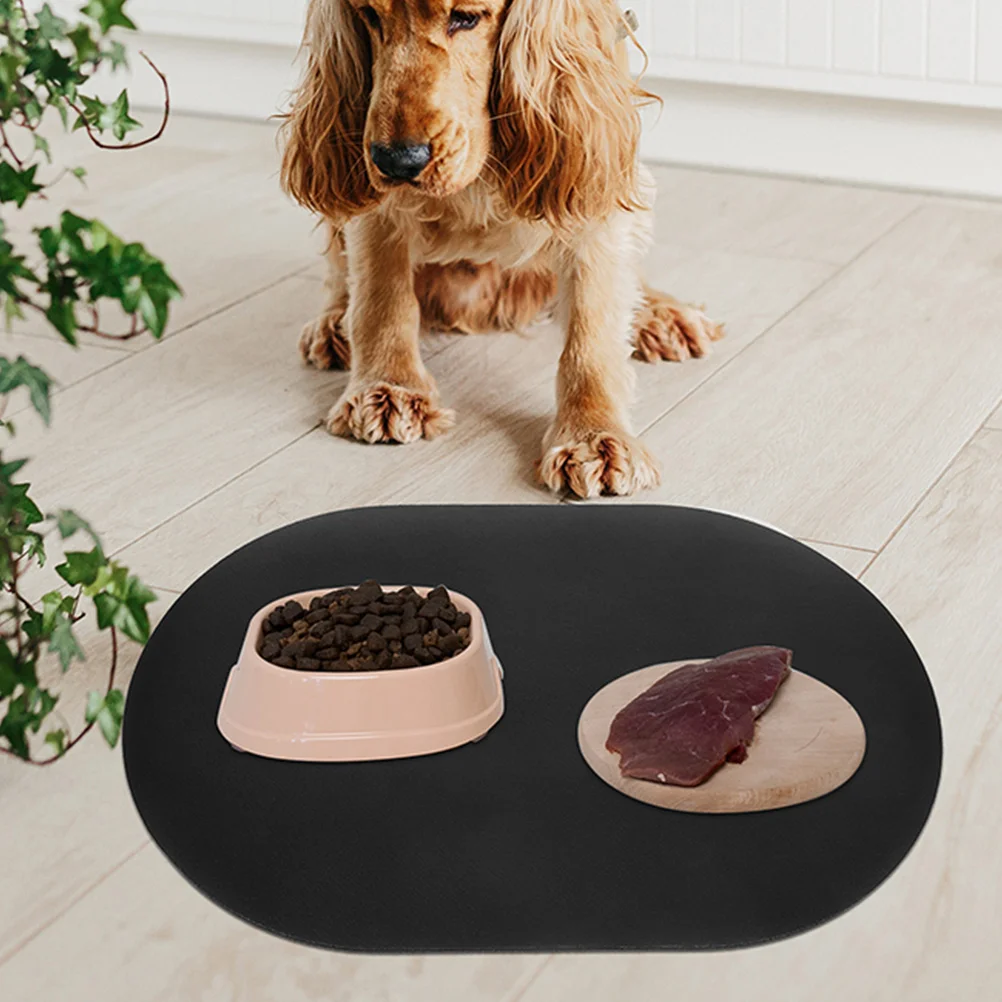 

Anti Slip Food Mat 30x50cm Thick Silica Reusable Absorbent Insulated Pet Feeding Placemat Bowl Mat Bowl Pad