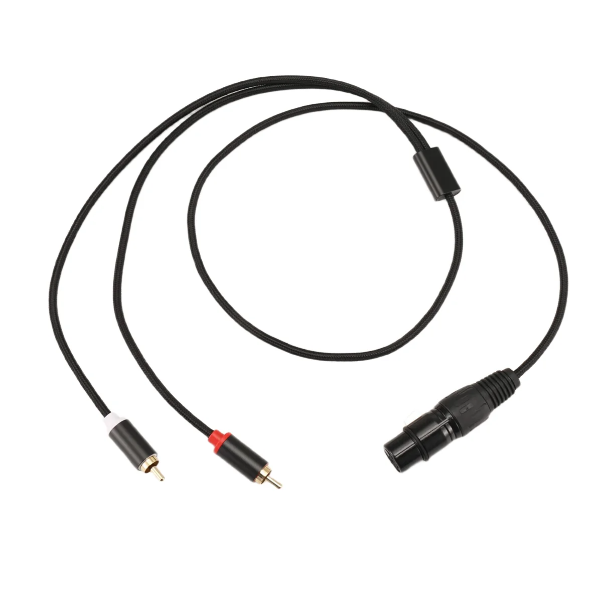 ABZW 3-контактный XLR «мама» на двойной разъем RCA «папа» Y-разветвитель, аудиокабель микшерного усилителя, соединительный кабель стереоаудио, 1 метр