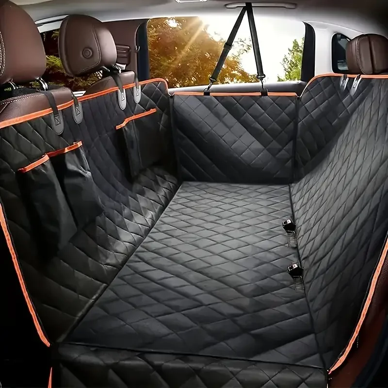 Funda de asiento de coche para perros, 100% impermeable, hamaca, a prueba de arañazos, antideslizante, duradera, suave, para coches y camiones