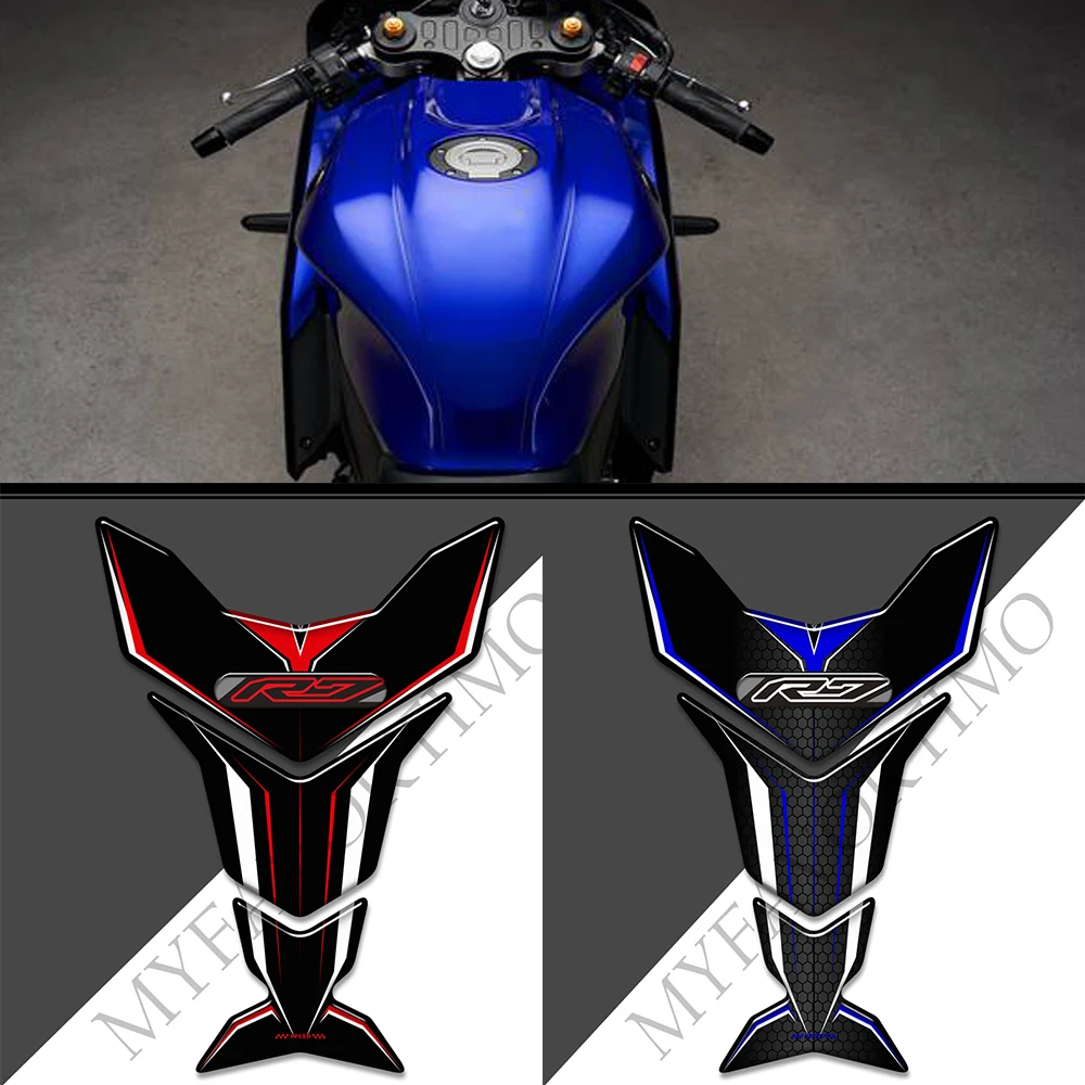 Motorcycle Stickers Decals Tank Pad Protector Emblem Badge  Gas Fuel Oil Kit Knee For YAMAHA YZF-R7 YZF R7 YZFR7 2022