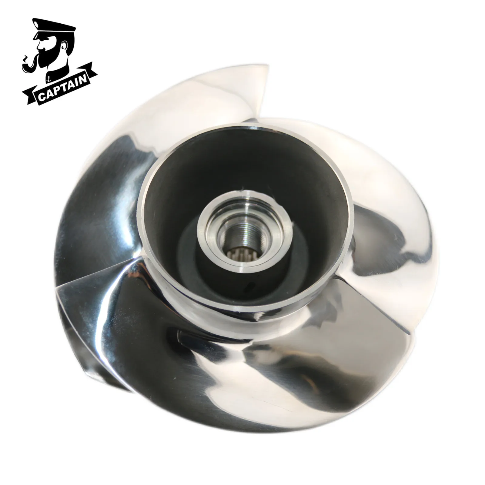 

Captain 140mm 3 Blades Polished SK-12/14 12/17 Fit Seadoo Jet Ski Impeller BRP Spark Ace 900/Spark Ace 900 Ho/ Spark PARK Trixx