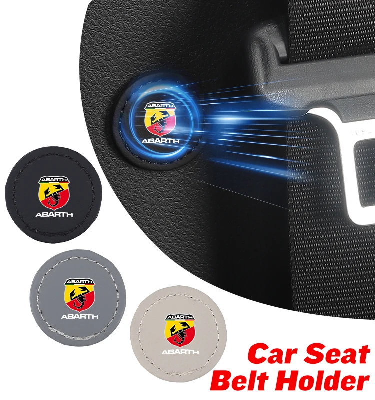 Car Seatbelt Stabilizer Belt Shock Absorber Buckle Holder  Accessories For FIAT Abarth 500 Tipo Punto Panda Ducato Stilo Fiorino