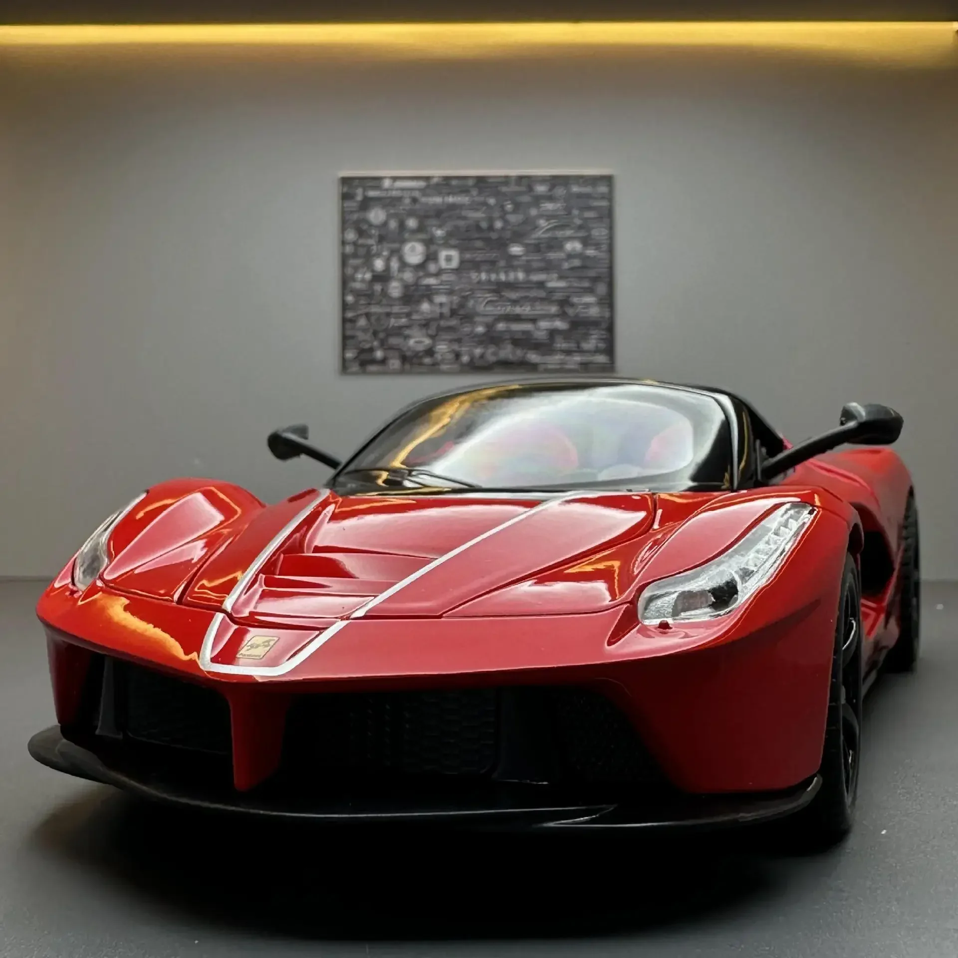 1:22 ferrari laferrari conversível liga modelo de carro de corrida diecast metal veículos de brinquedo modelo de carro simulação crianças brinquedo presente e187