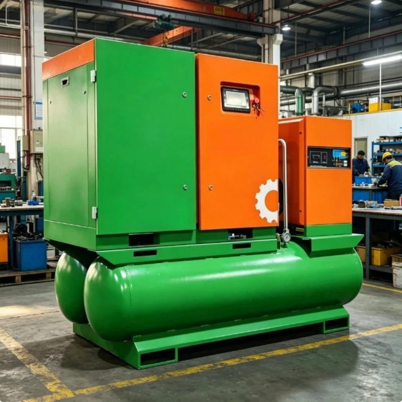 High Pressure Compressor Easy Maintenance 380V For Outdoor Bridge Steel Anti-rust Sandblasting Spraying Engineering