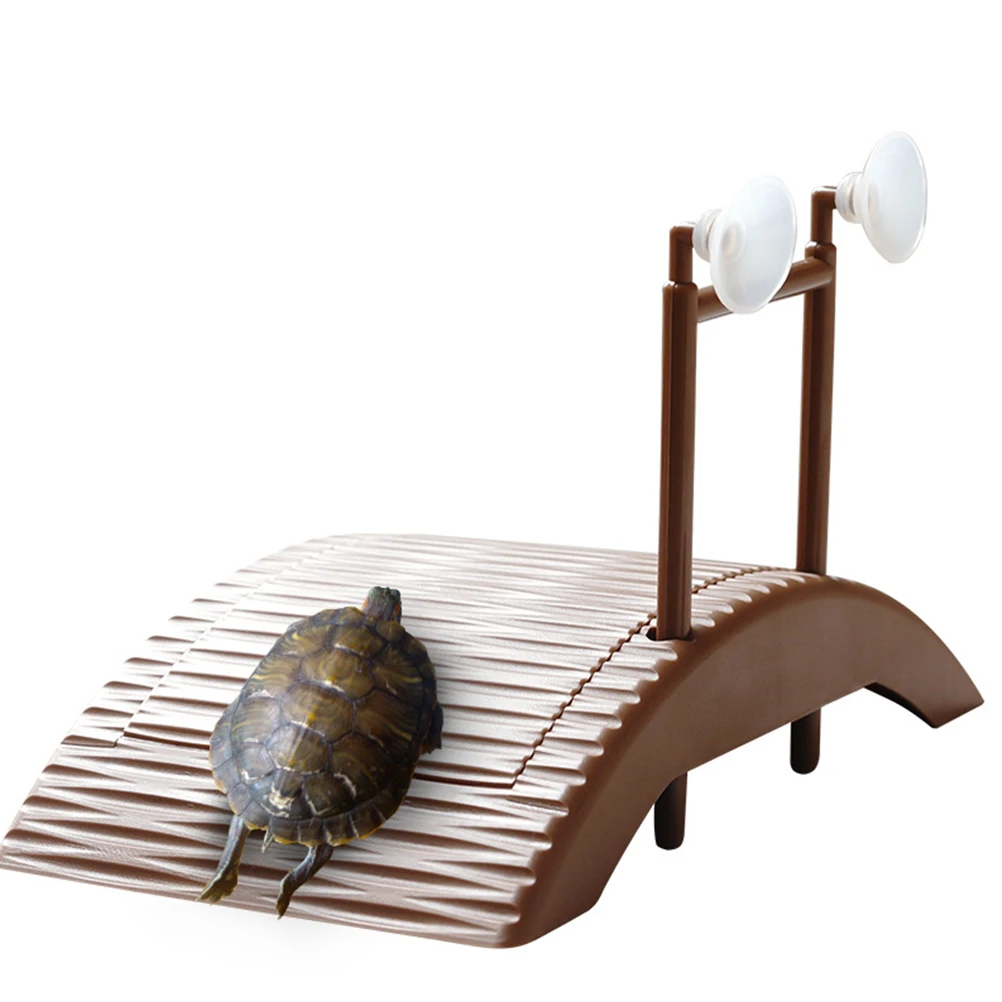 

2pcs Floating Island Climbing Platform for Turtles Basking Ramp Water Aquarium Tank Resting Rack Durable Plastic Easy Clean