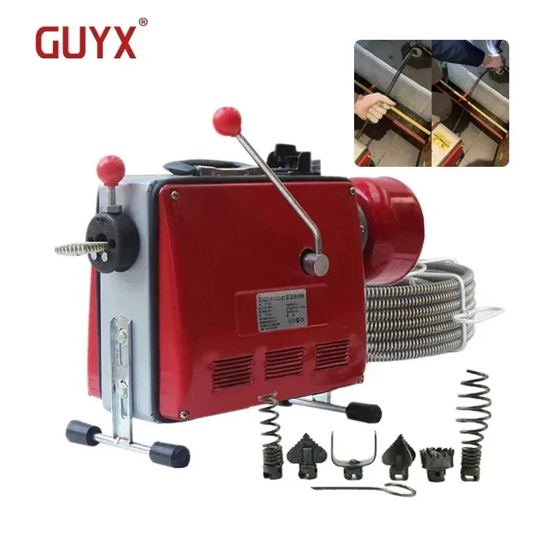 100D Full-automatic Electric Pipe Dredging Machine Professional Sewer Dredger Toilet Floor Drain Dredging Cleaning Machine