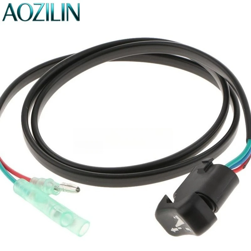 AOZILIN Marine Outboard Power Tilt Trim Lift Switch Assembly Vertical Control Replacement Kit 37850-93J10 Boat Engine Parts