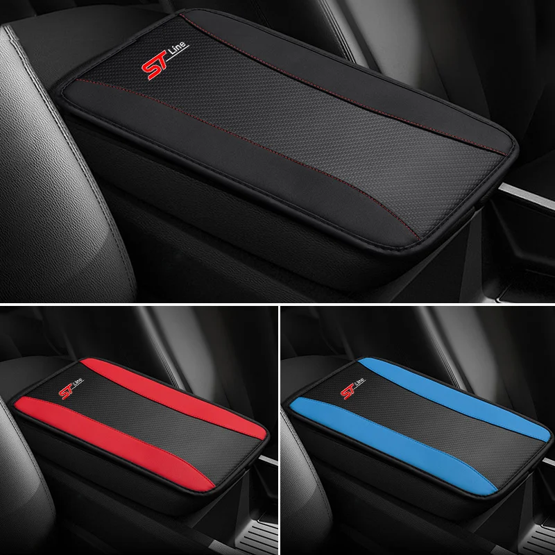 Car Armrests Cushion Protection Mat Dust Proof Waterproof Fit For Ford ST STLine Focus x 2 3 Kuga FIESTA MONDEO Auto Accessories