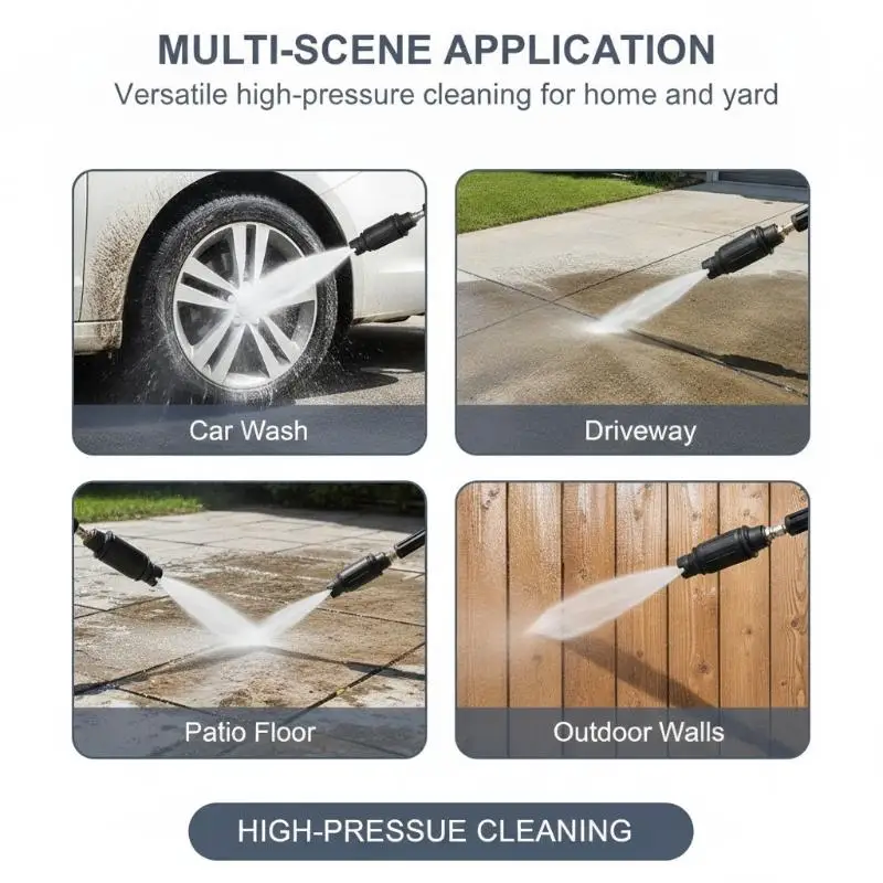 High Pressure Washer Nozzle Quick Connect Adjustable Angle 1/4