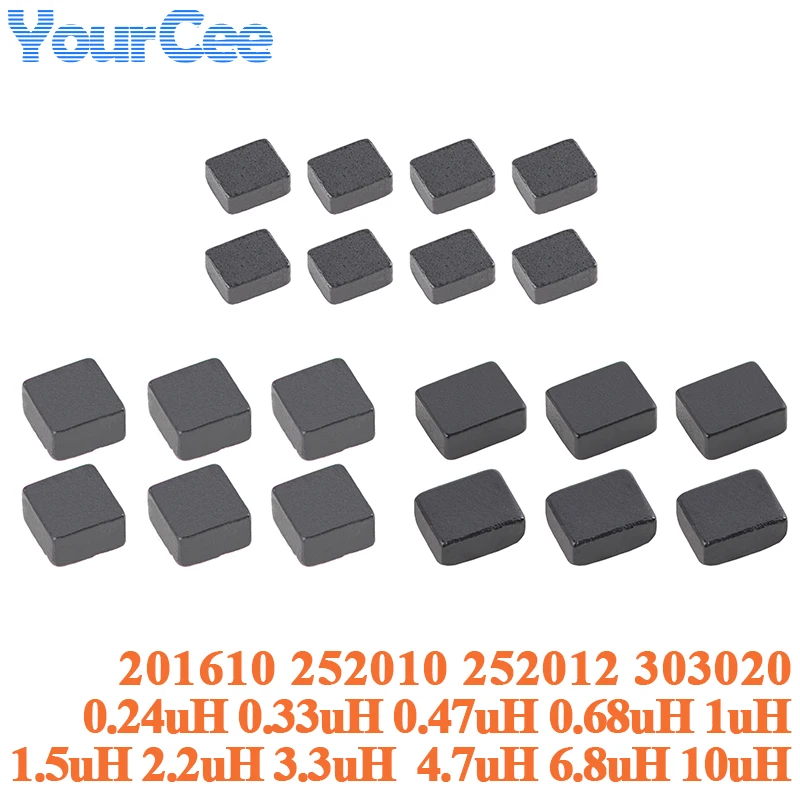 10PCS 201610 252010 252012 303020 Miniaturized Integrated Molded Inductor Wire Wound Molded SMD Power Inductor
