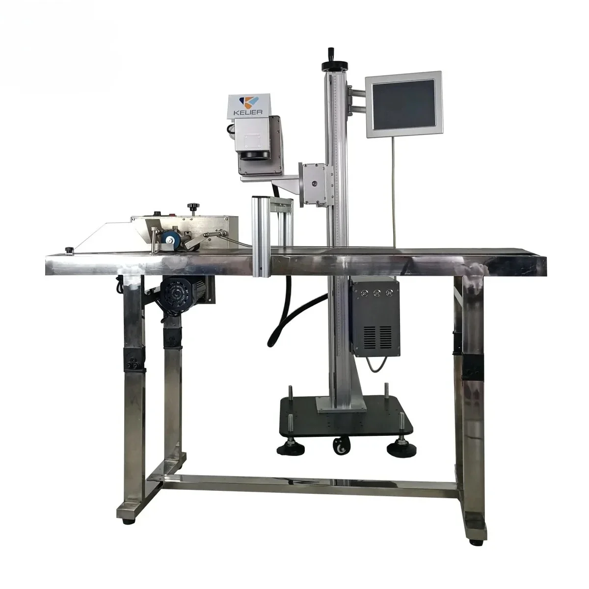 Máquina marcadora a laser de fibra CO2 on-line Fly FCF-2