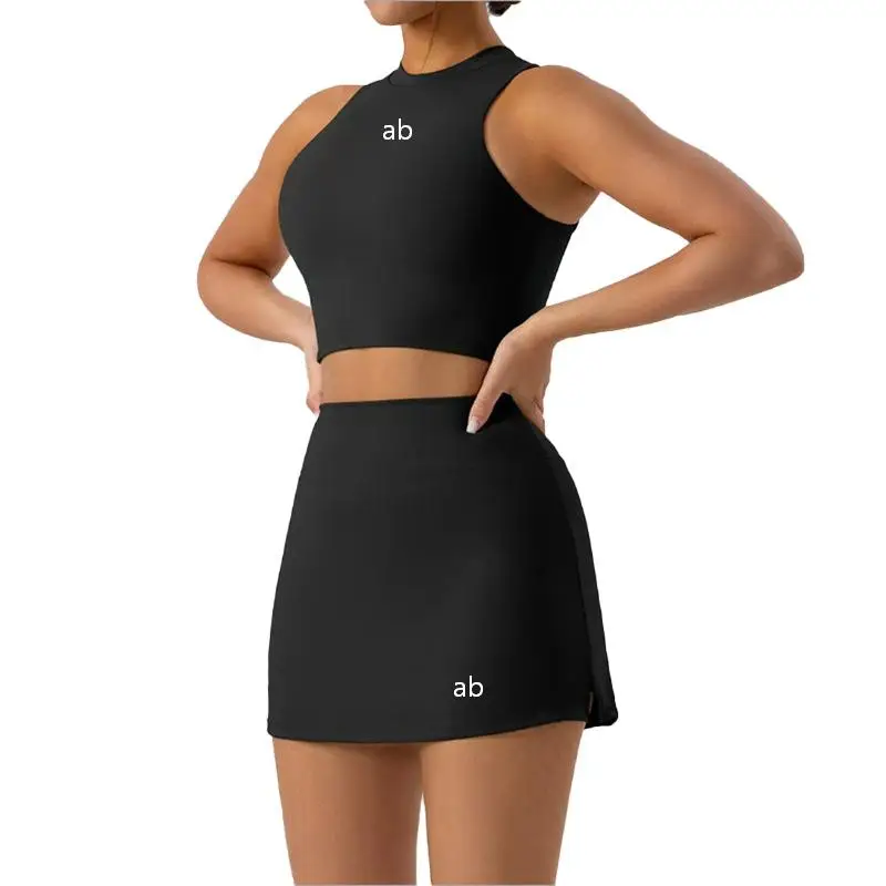 2026 New Model Premium Yoga Set - Women's Quick-Drying Sports Tennis Skirt Fitness Slimming Two-Piece Set