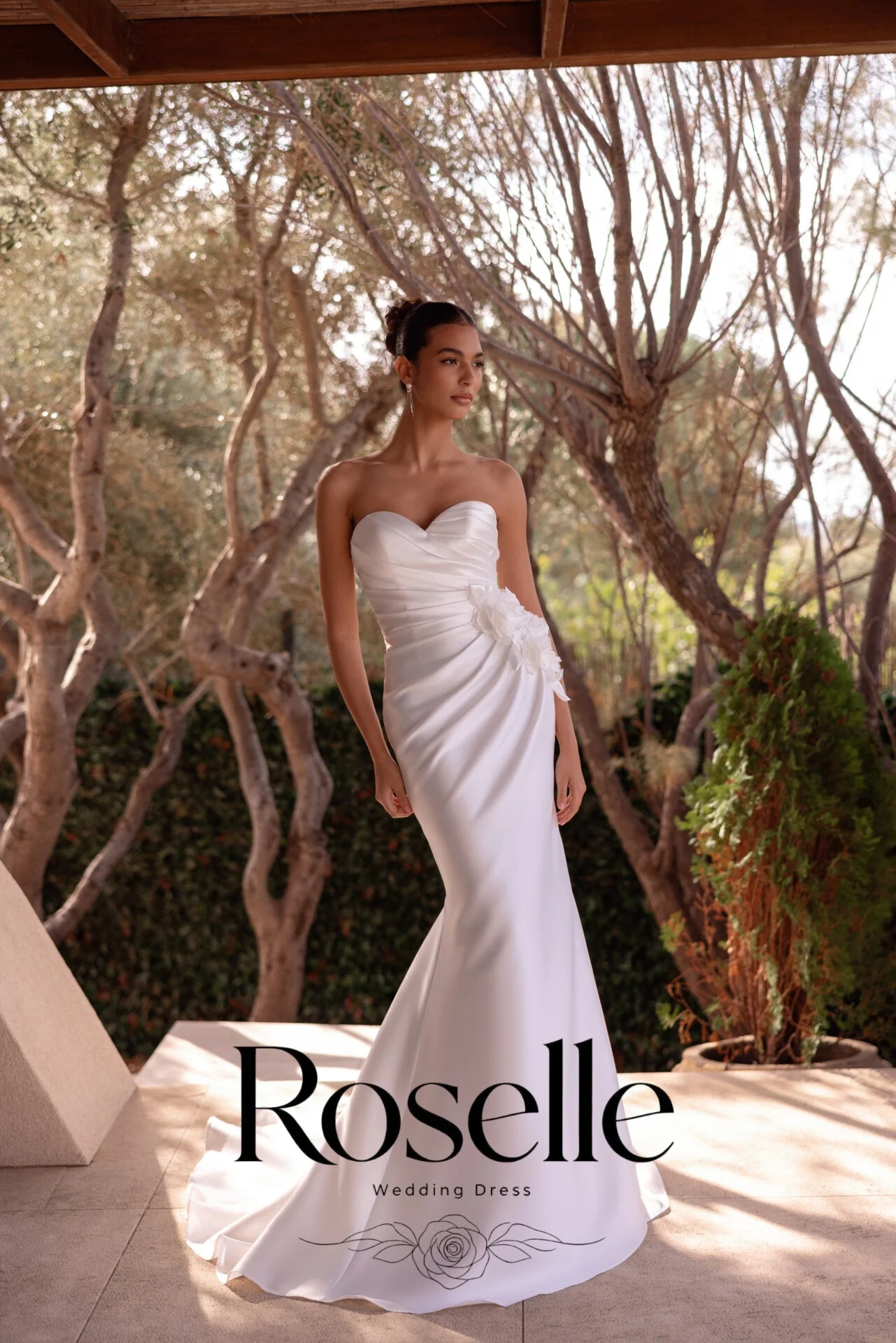 ROSELLE Sweetheart Sleeveless Mermaid Wedding Dress Detachable Train Off Shoulder 2026 Bridal Gown Customized свадебное платье