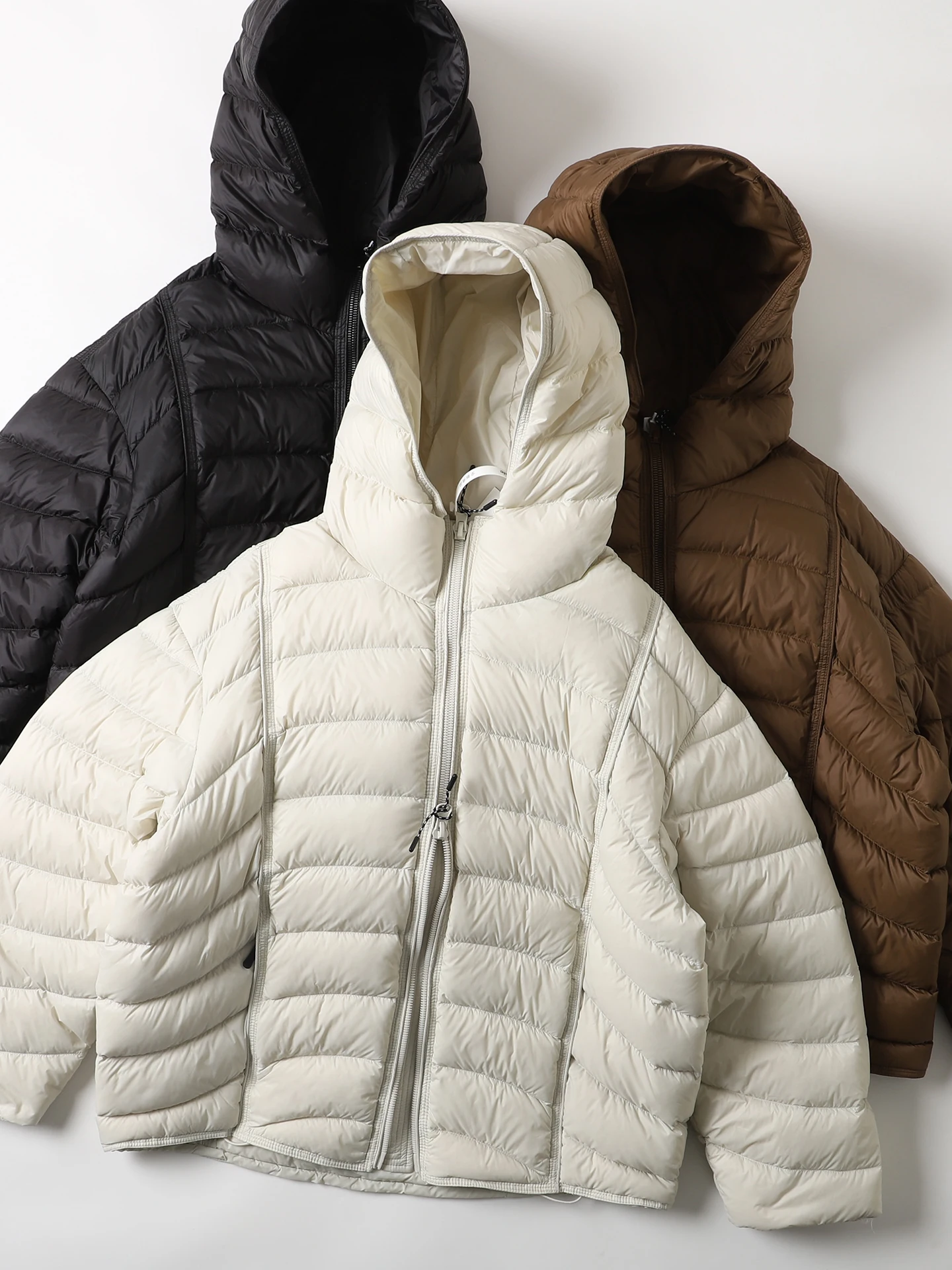 

High Quali 90 White Du down Puffer Jaet Men's Casual Loose Fit Hooded Coat Sli And Haome Ci Leisure Outerwear