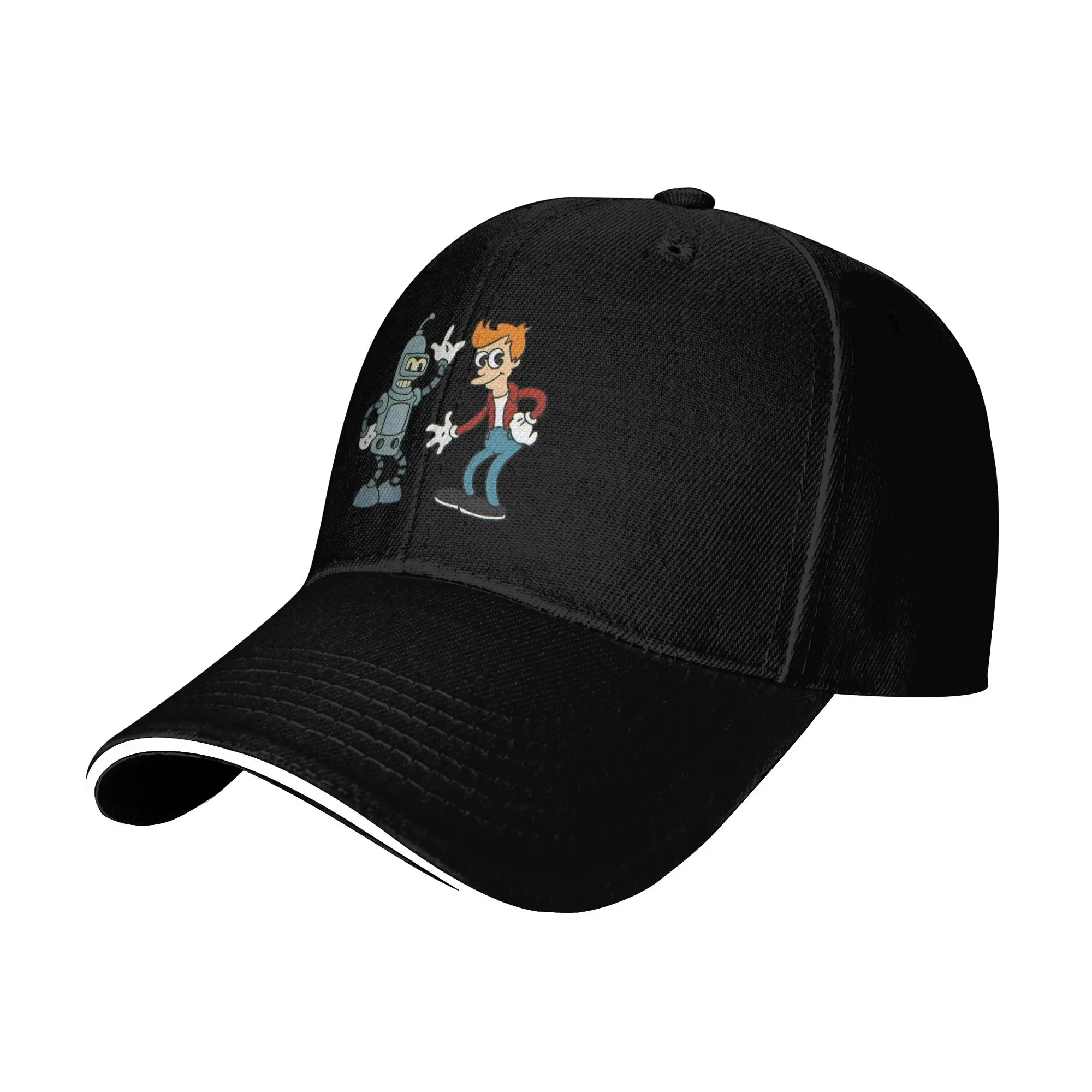 Summer Baseball Cap Futuramas Benders AND FRY  Accessories For Unisex Trucker Cap Classic  Sun Cap Adjustable Fit