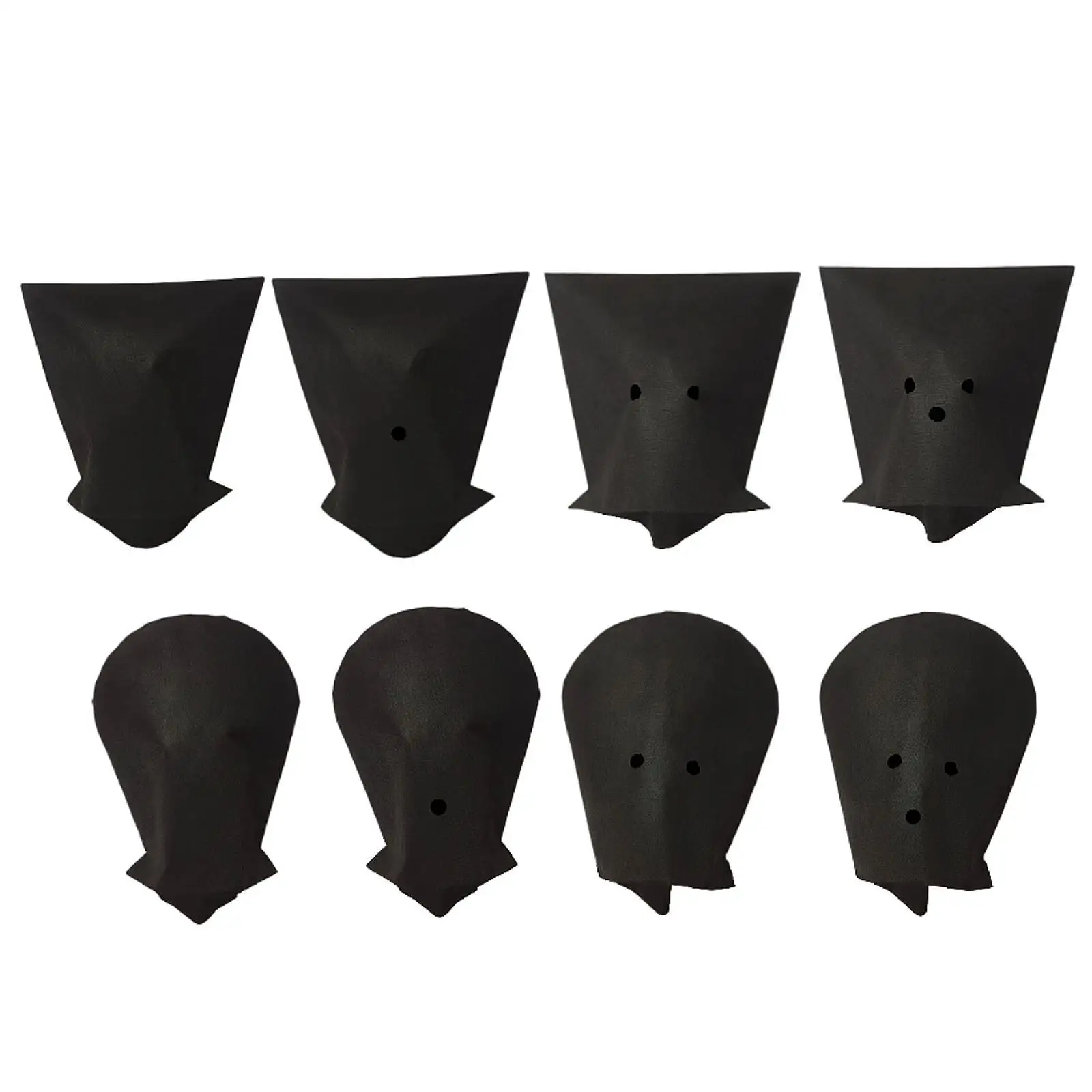 Masque de Cosplay d'Halloween, couvre-chef noir, respirant pour adultes, pour mascarade, Mardi Gras, carnaval, fête de vacances