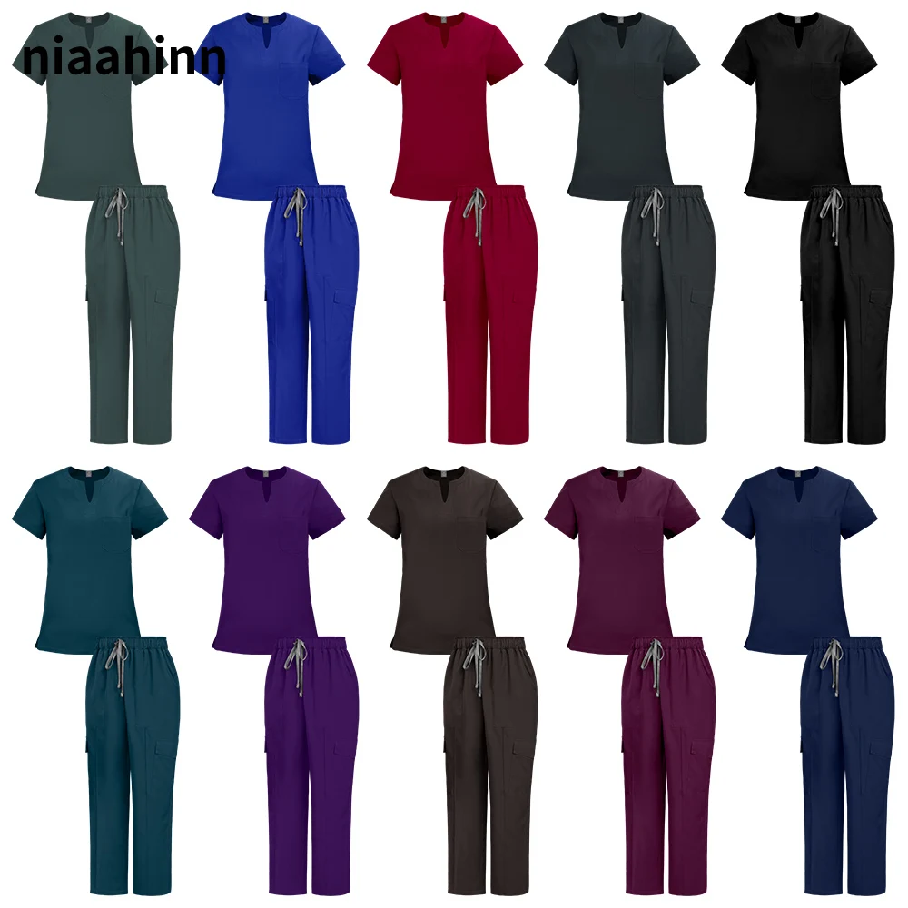 Uniformy do salonów kosmetycznych Niaahinn, odzież robocza dla dentystów i personelu medycznego, hurtownia odzieży medycznej, damskie komplety medyczne, zestawy chirurgiczne do szpitali, uniformy do pracy w laboratorium.