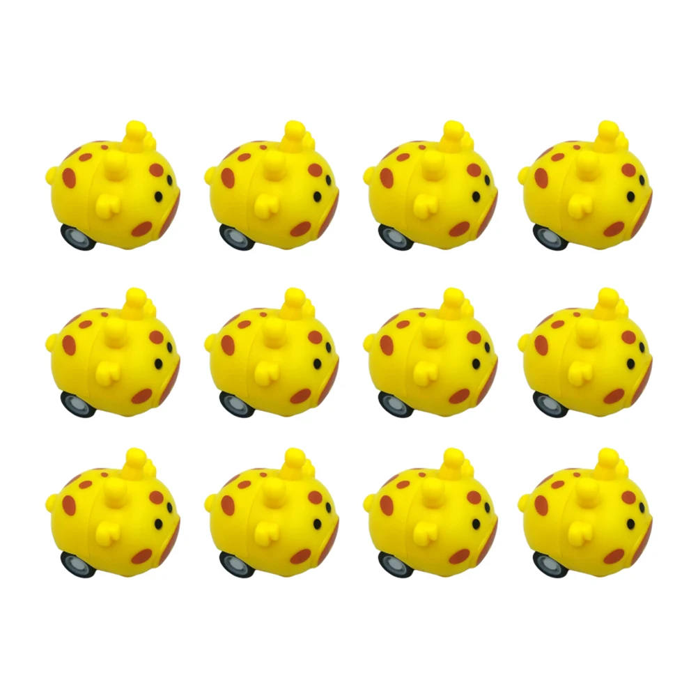 12 pièces girafe dos cavalier jouet tirer voiture jouets inertie animaux enfant modèles Mini enfant