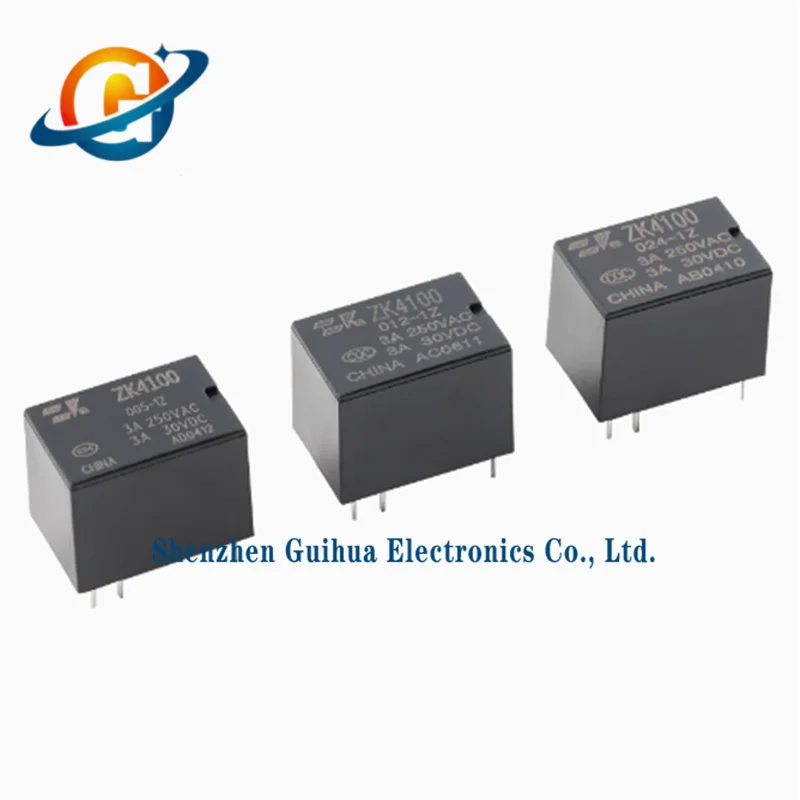 5pcs original ZK4100/005/012/024-1Z_5/12/24VDC3A set of switch-6 pins_relays
