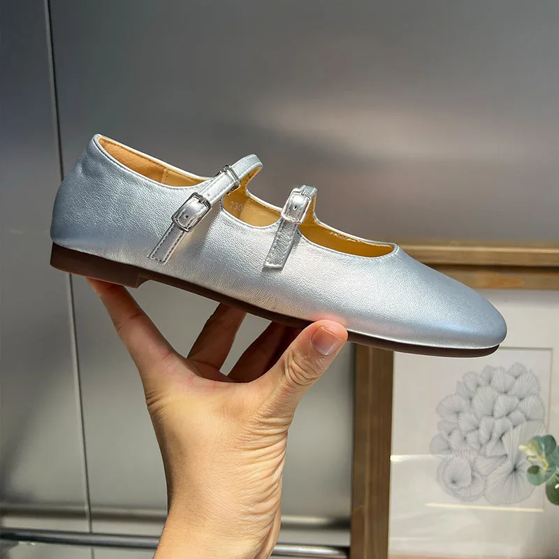 

Fashion Buckle Strap Ladies Mary Janes Flats Shoes Female Round Toe Footwear Shallow Women Ballet Flats Dance Shoes lady