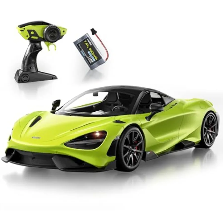 

Remote Control Car McLaren 1/12 Scale 7.4V 900mAh Green Toy Car with Headlight for Adults Boys Age 6-12 Fast Model Car Birthday