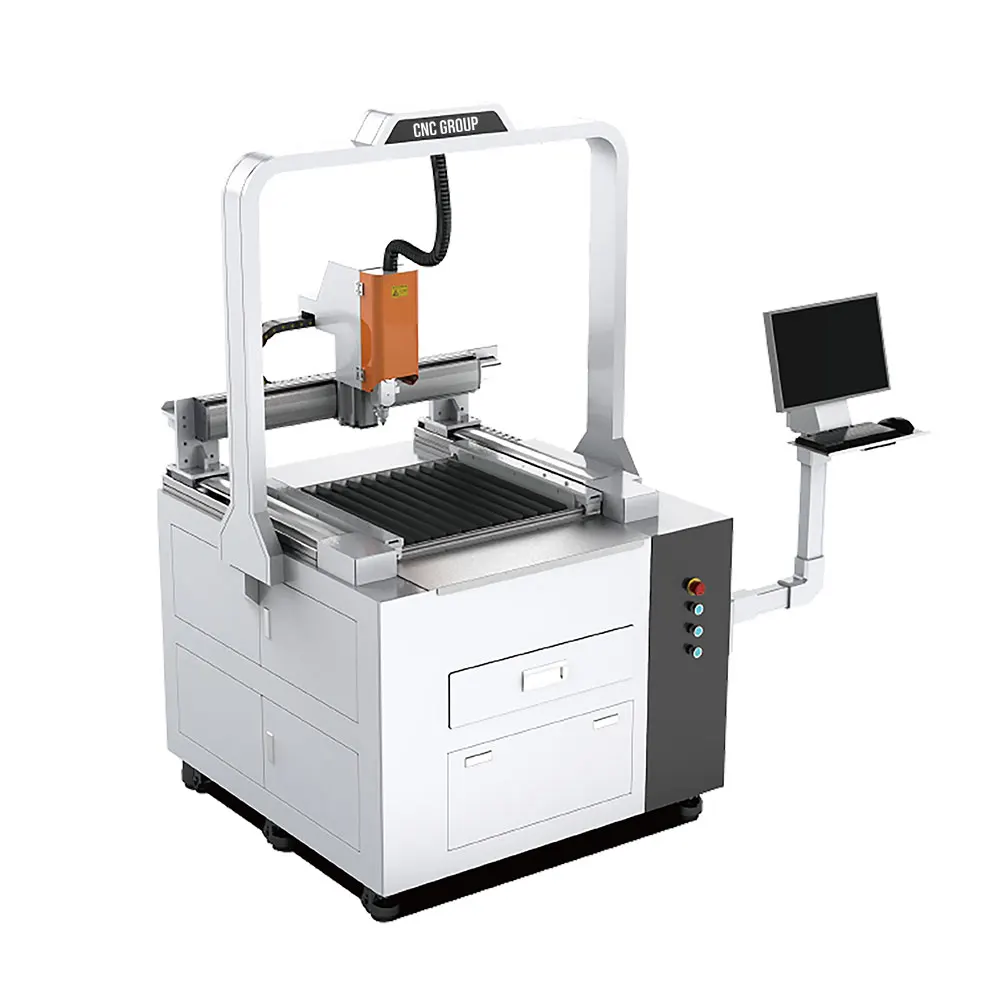 High-Precision CNC Mini Fiber Cutting Machine-New Water Cooling1500W Bench-