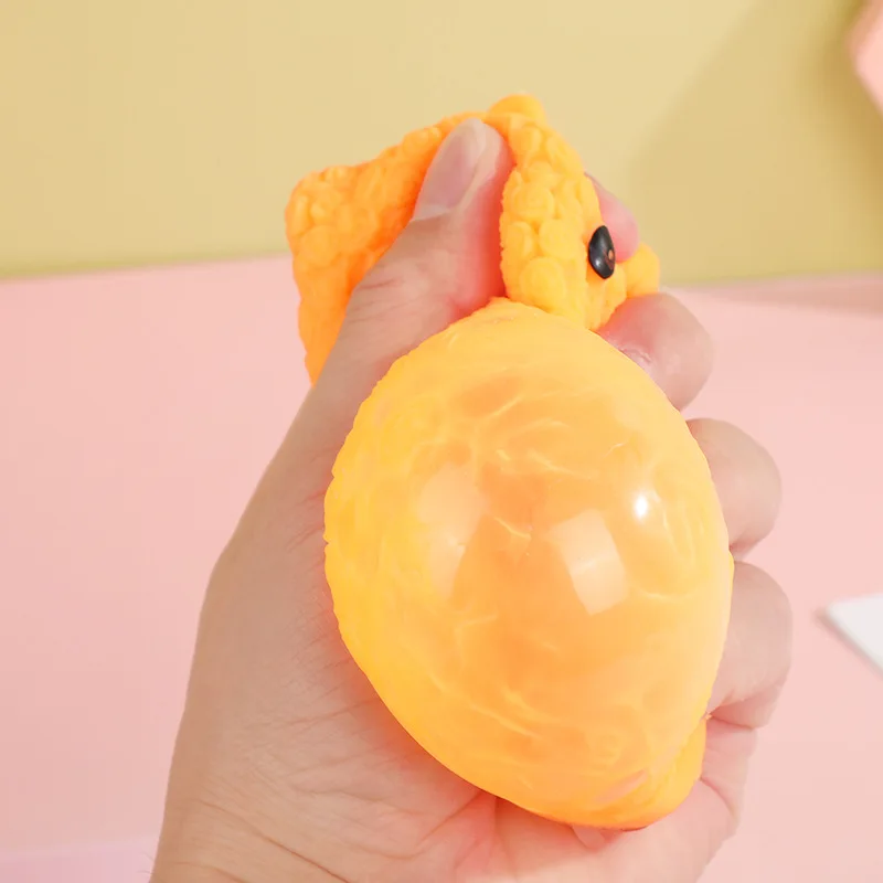 اسفنجي الكرتون وامض الدب الوردي ضغط الفراء الكرة قرصة مضحك لطيف متوهجة كرات الحيوان الحسية تململ الضغط لعبة أطفال #4