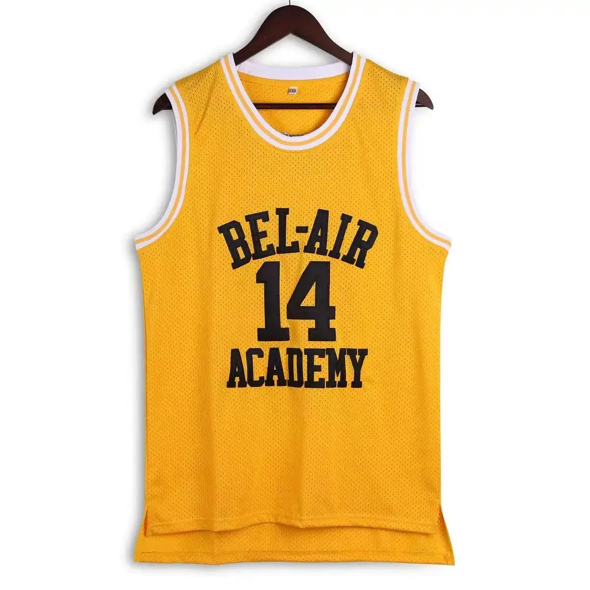 

Will Smith Jersey #14 Carlton Banks #25 Bel-Air Academy Basketball Jersey Mens Shirt All Stitched TV Cosplay S-3XL Fast Shipping