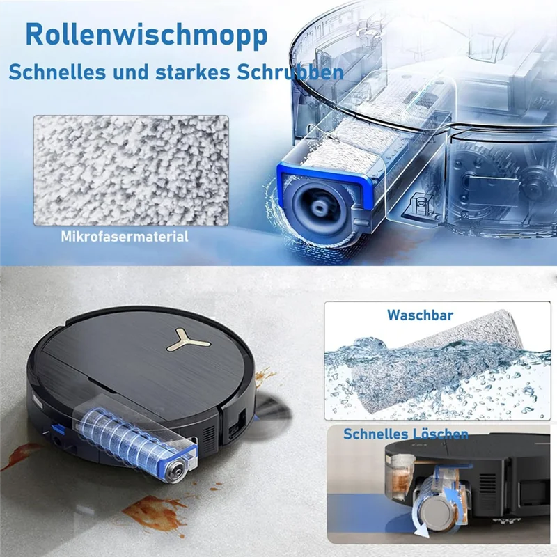 ملحقات T27C لقطع غيار المكنسة الكهربائية Ecovacs Deebot X9 PRO Omni