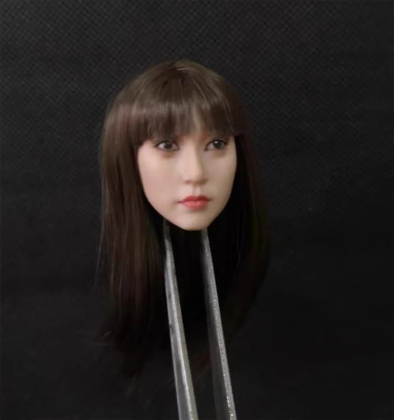 Sculpture de tête féminine à l'échelle 1/6, Expression asiatique, cheveux longs, modèle de fille, jouets adaptés à 12 pouces, TFit 12 pouces, figurine d'action TBL PH