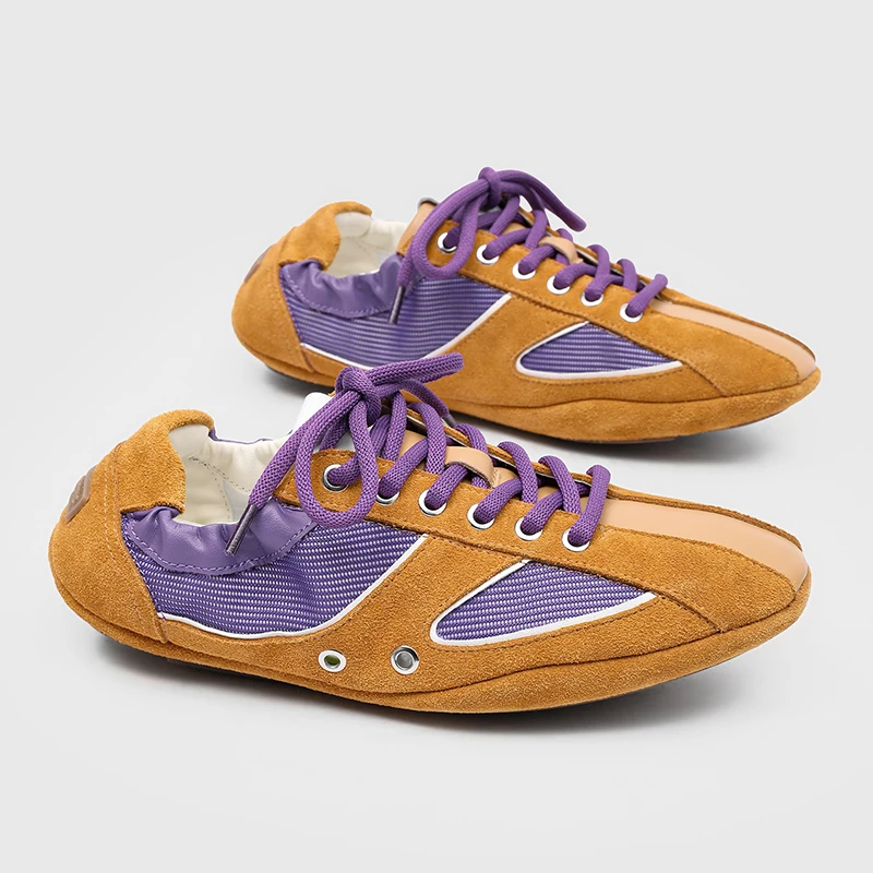 Summer New Color Blocked Mesh Splicing Men Sports Leisure Shoe Breathable Comfortable Non Slip Personalized Daily Commuting Shoe