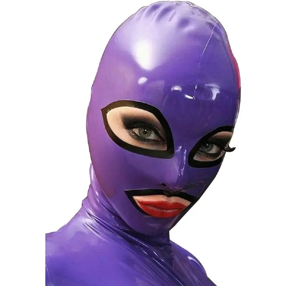 customized Latex suit rubber sexy handmade cosplay New Realistic Mask Head Unisex Hood Unique Wear for Party Cosplay
