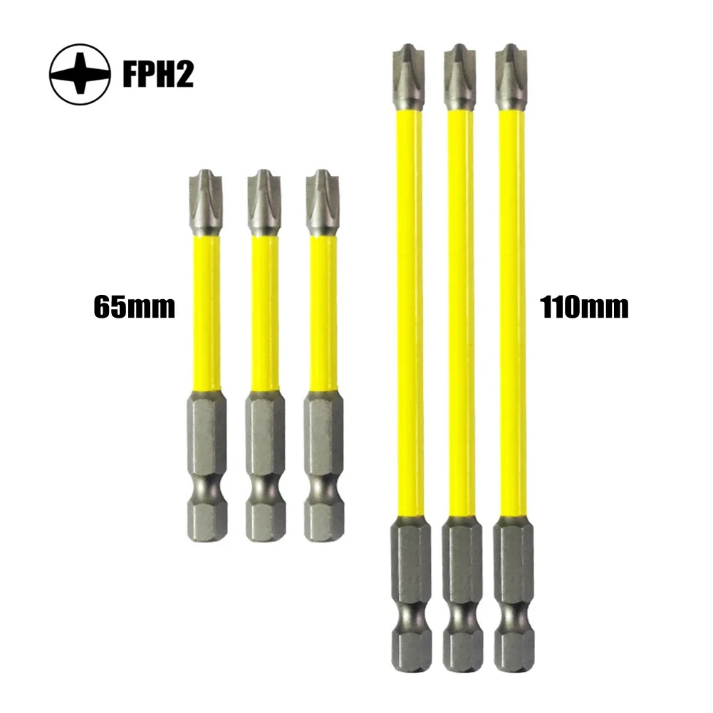 Chave de fenda de aço de liga, Slotted Cross, FPH2 para Socket Switch Set, especial, alta qualidade, 65mm, 110mm, Brand New