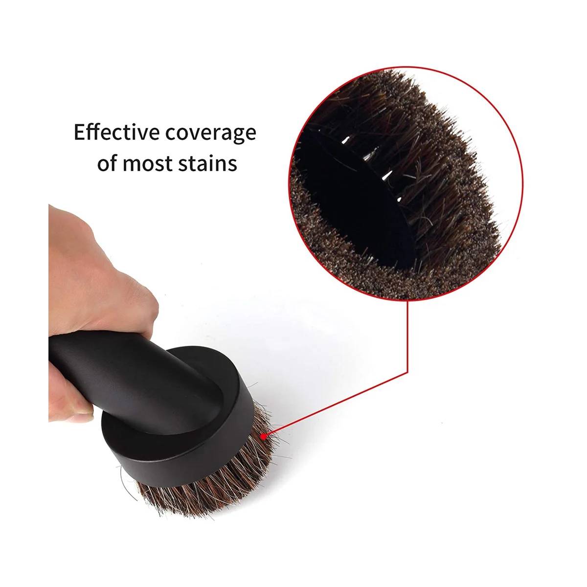 Bristle Vacuum Brush Round Brush Vacuum Attachment Universal Vacuum Dust Brush for Most Vacuum Cleaners Accessories