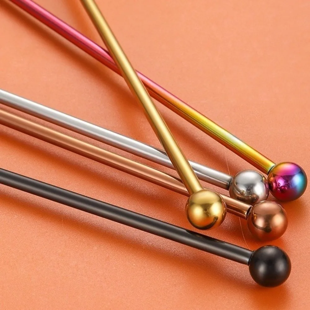

Stainless Steel Mixing Stick Ball Peen Long Handle Drink Stirring Decoration Reusable Bar Stir Sticks Champagne Stirring