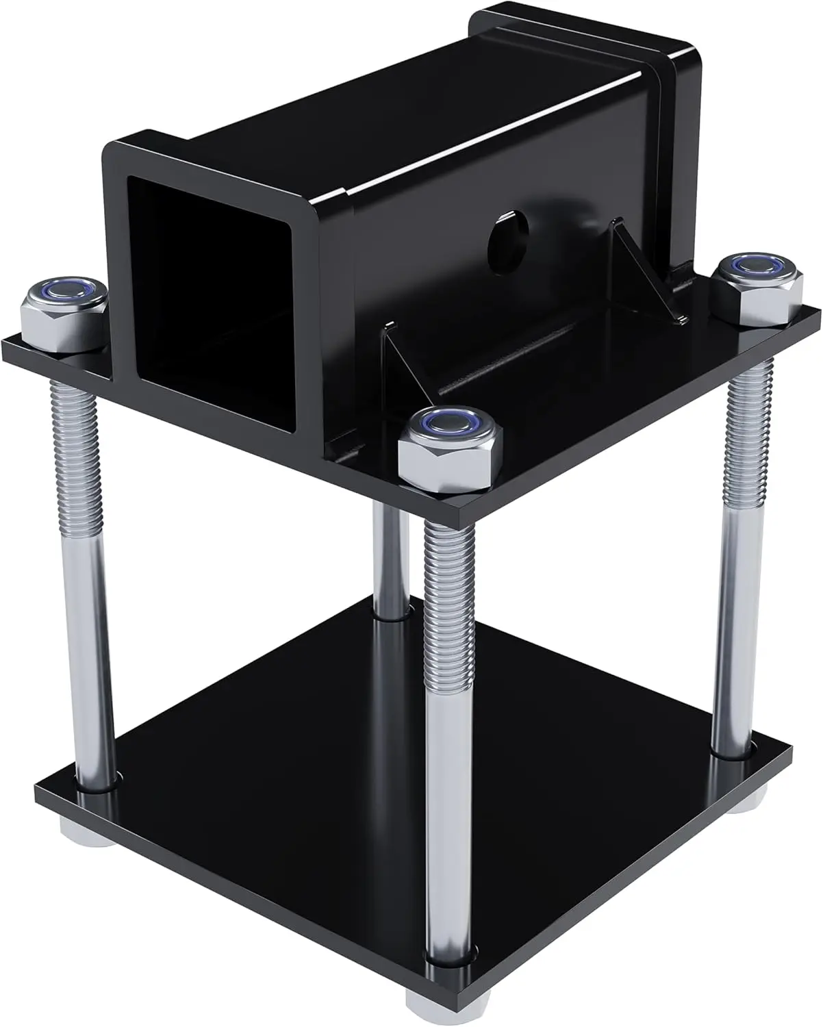 

RV Bumper Hitch Receiver 2 inches Adapter for 4-4.5 inches Bumper Trailer Cargo Carrier Bike Racks(200LBS)