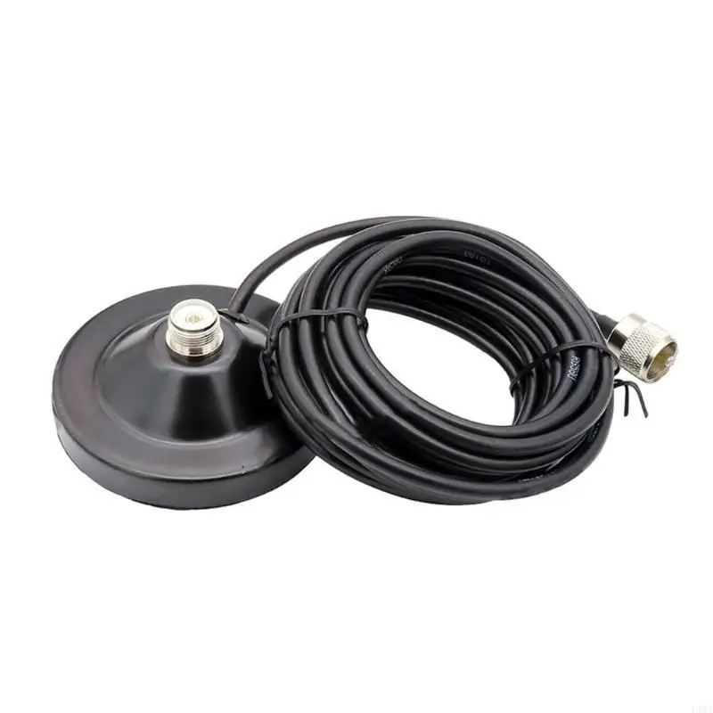 L4MA Radio Antennas Magnets Mount PL259 UHF-Male Connection with 5M(16.4ft) Coaxial Cable PL259 Plugs