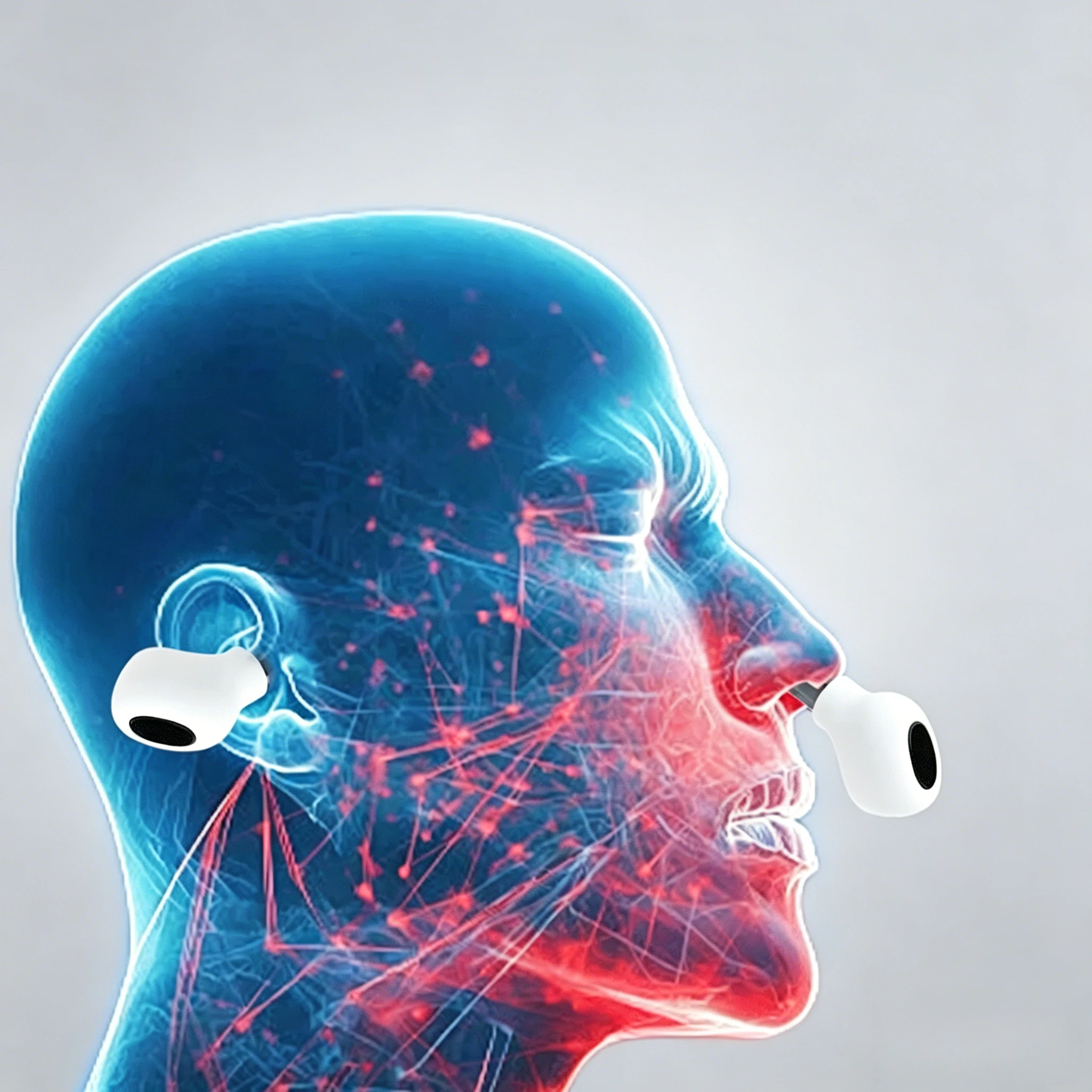 1/2PC Portable Ear Laser 650nm Infrared  Red Light Earplug for Otitis Media Nasal Ear Canal Tinnitus Deafness Physiotherapy Care