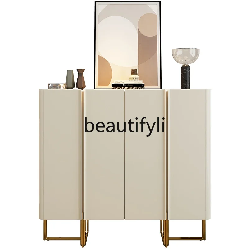 

B61 Italian minimalist entrance shoe cabinet entrance door simple modern partition cabinet double-sided decorative side cabin