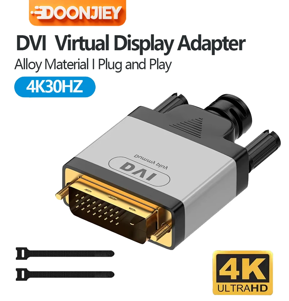 DVI Dummy Plug Functionally Stable Dummy Plug Headless Ghost Virtual Display RGB Monitor Headless Display Emulator Operating