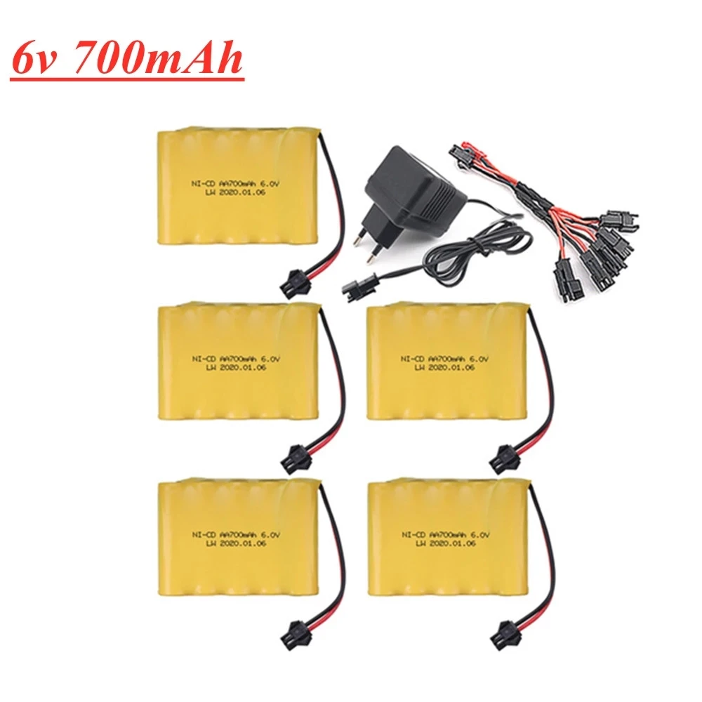 6v 700mah AA NI-CD Battery for RC Toy Electric toy security facilities electric toy battery 6v battery pack SM PlUG