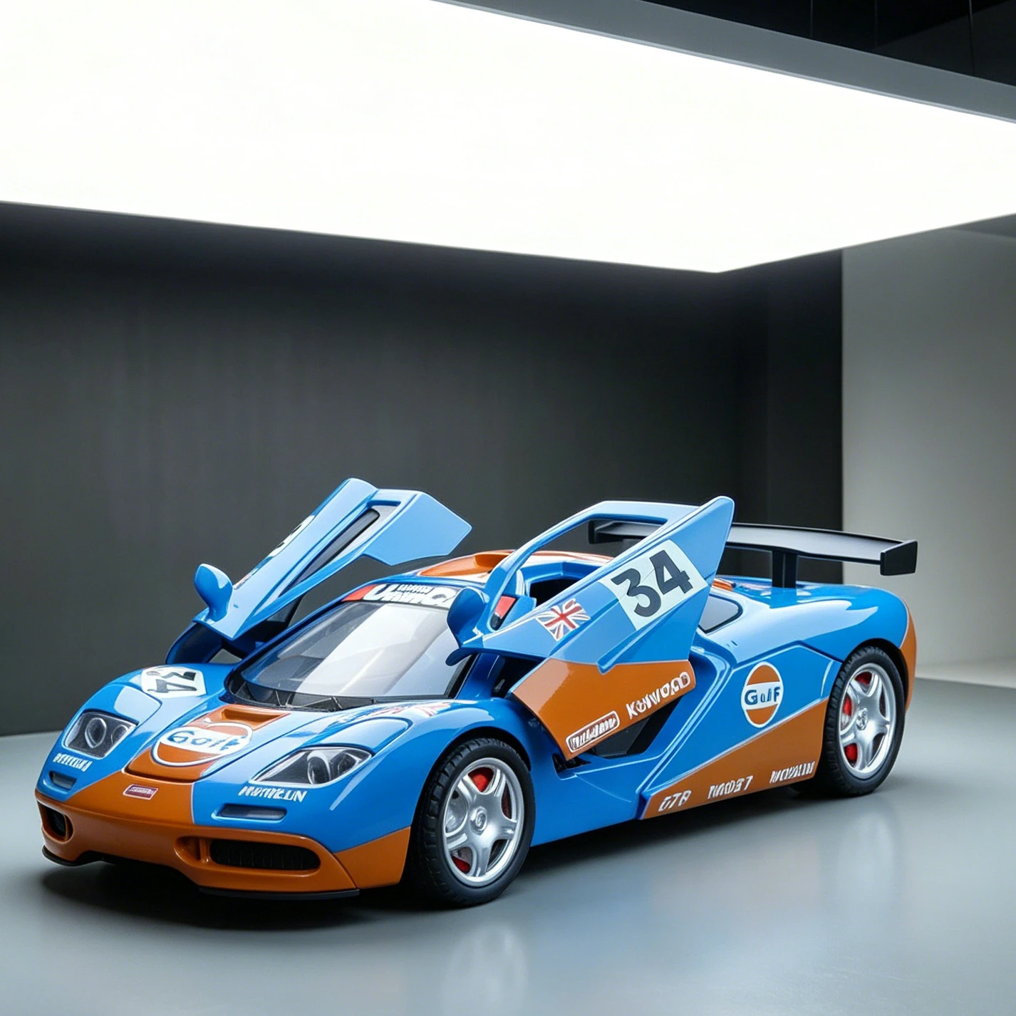 

1:32 McLaren F1 Alloy Diecast Sports Car Model, Mini Pull Back Toy with Light & Sound, Perfect Birthday Gift for car lovers