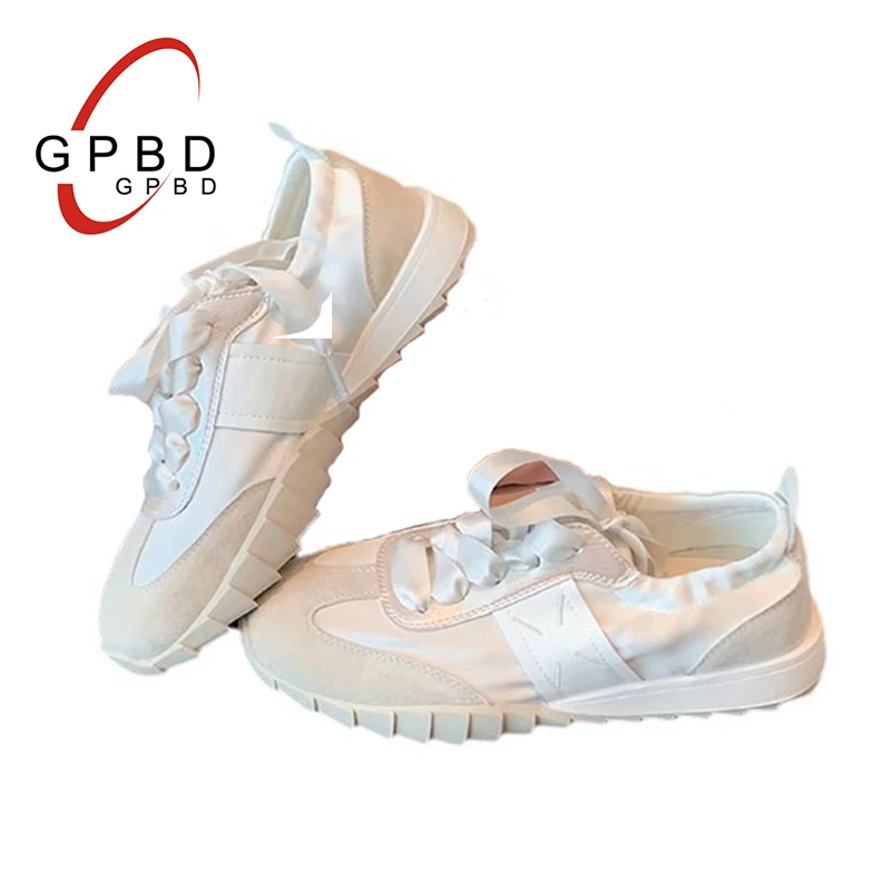 

Summer New Arrivals GPBD Women's Ribbon Walking Sneakers Casual Soft Sole Sports Shoes Ladies Outdoor Fitness Jogging Footwear