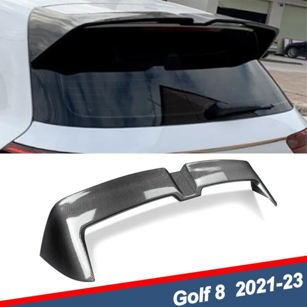 

For VW GTI Golf MK8 2021-2023 Rear Trunk Window Roof Spoiler Wing Gloss Black Lip United States