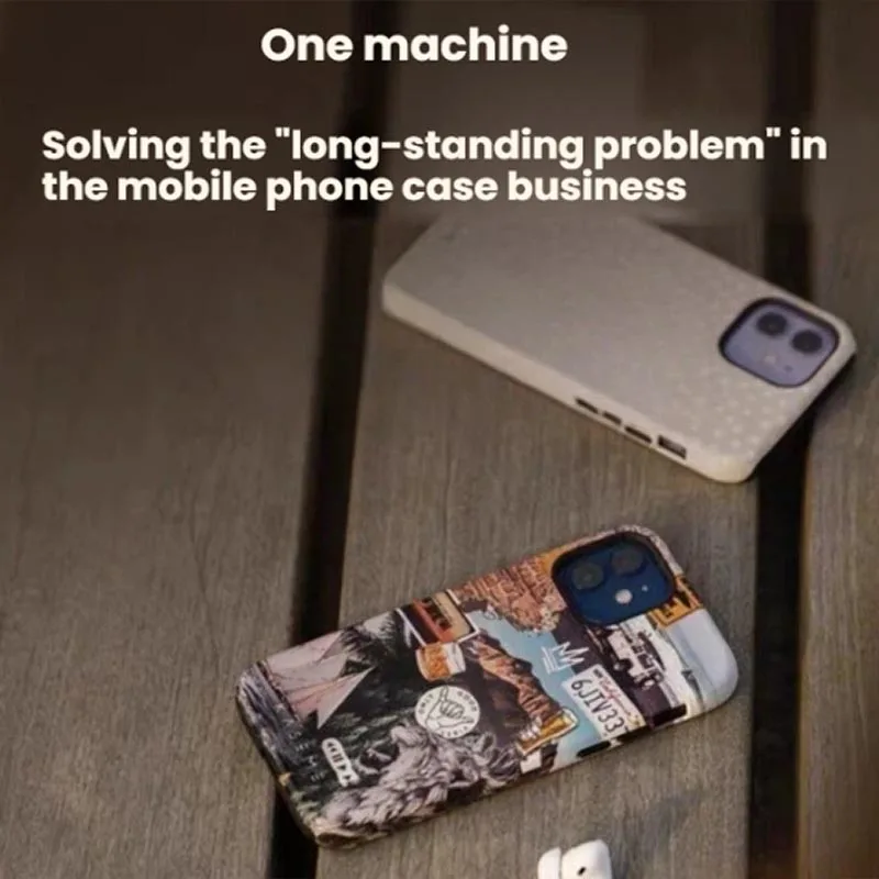 Heat Press Machine Small Flatbed DIY Phone Case Printing Vacuum Heat Transfer 3D FullCover Design Flexible Temperature Control