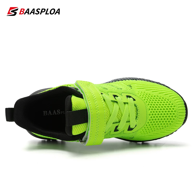 Baasploa New Kids Running Sneakers Lightweight Sport Shoes for Kids Breathable Mesh Walking Tenis Shoes for Boys Free Shopping