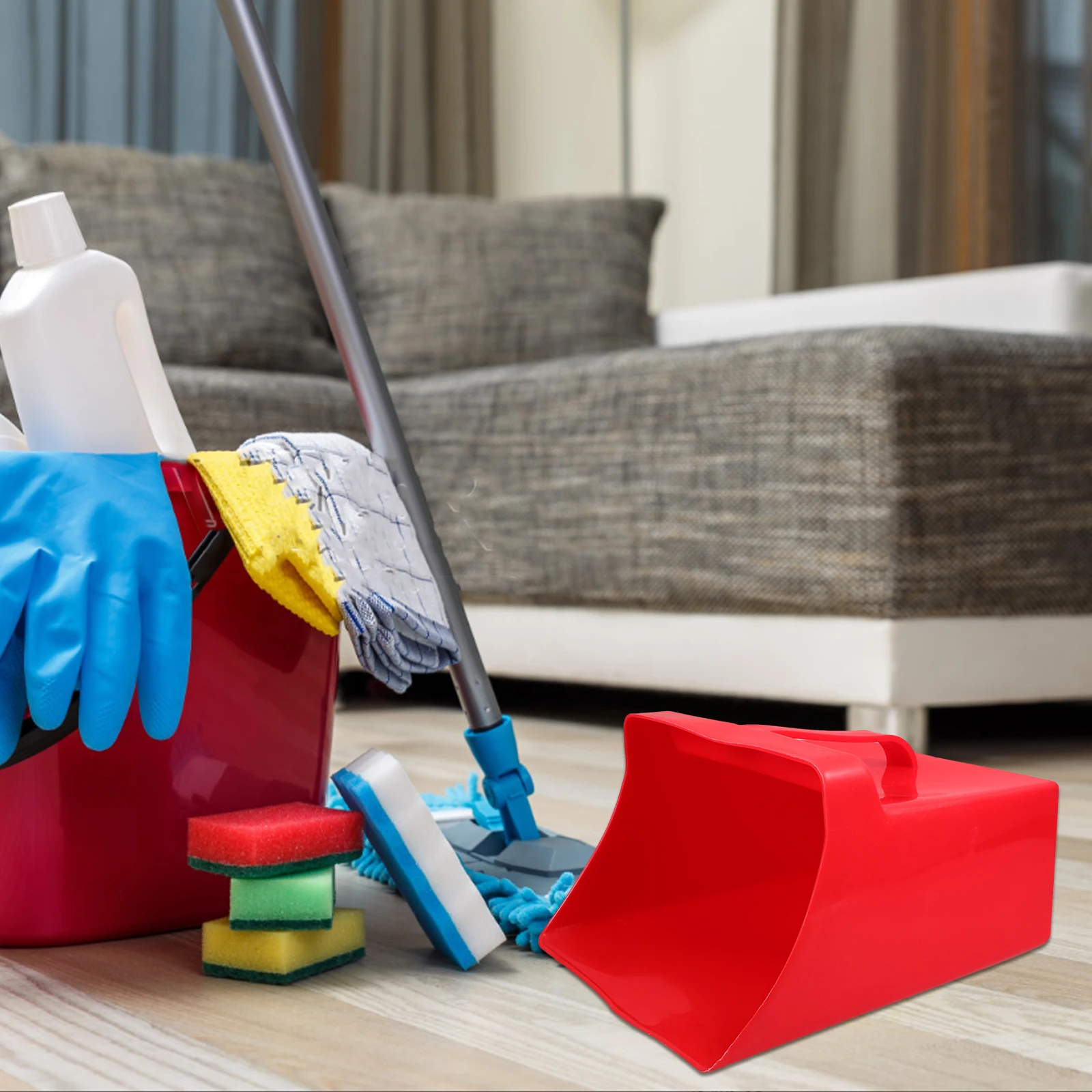 

Plastic Dustpan H held Trash Scoop Lightweight Home Cleaning Tool Plastic Dust Pan for Indoor Outdoor Use