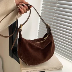 Fashion New Corduroy Solid Personality Crossbody Bags 2024 High Quality Trend Retro Concise Shoulder Bags Go To Work Commute