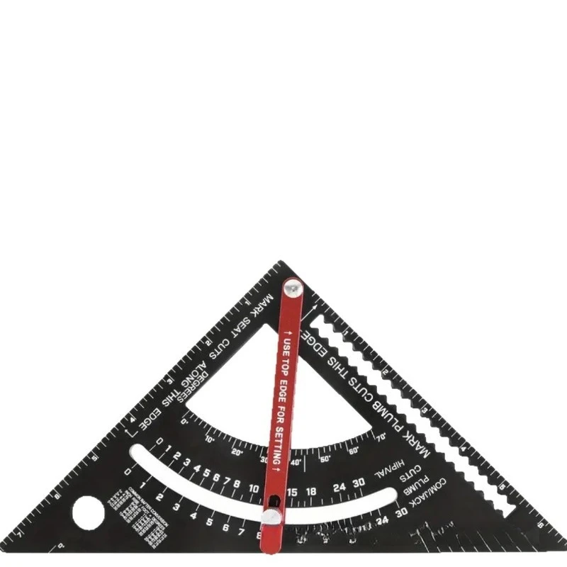For Woodworking Aluminum Triangle Ruler, Adjustable Right Angle Gauge, High-precision Woodworking Measuring Tool