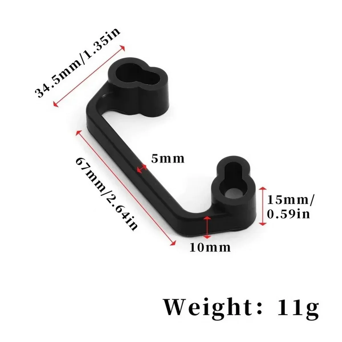 Silica Gel Chassis Handle Rear Bumper for Tamiya TT01 TT02 TT-01 TT-02 1/10 RC Car Upgrade Parts Accessories